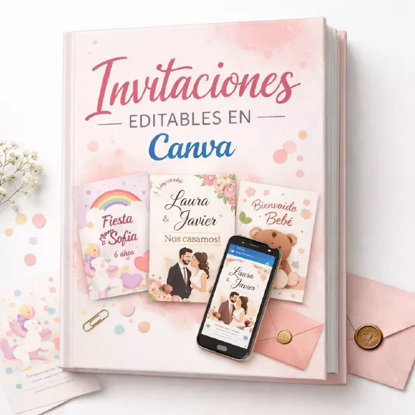 Invitaciones Editables en Canva